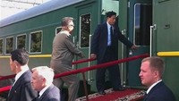 Kereta ini mirip dengan kereta yang pernah dipakai Kim Jong-Il, ayah Kim Jong-Un, saat berkunjung ke Beijing tahun 2011 lalu. Tahun yang sama, Kim Jong-Il juga pergi ke Moskow.  (Foto: Dok. AFP via NBC News)