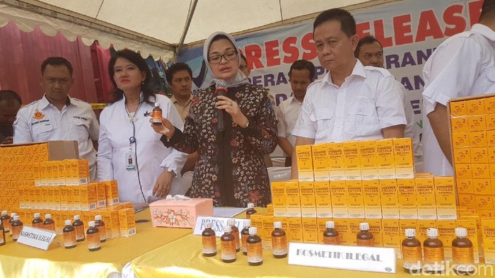 BPOM Sita Kosmetik Ilegal Senilai Rp 5,4 Miliar