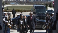  Mattis mengatakan AS dan Indonesia punya kesempatan untuk bekerja sama dalam bidang ekonomi, diplomasi, dan keamanan.  / Foto: DoD photo by Navy Mass Communication Specialist 1st Class Kathryn E. Holm