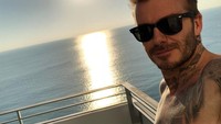 Saat Beckham saat menikmati lautan di Miami, AS (davidbeckham/Instagram)