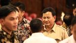 Foto: Senyum Prabowo Saat Syukuran Gerindra Dapat Kursi Pimpinan MPR