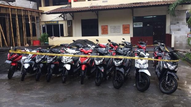 Motor barang bukti hasil pencurian