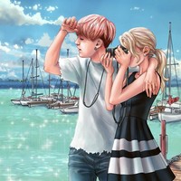 Penggemar Suga mungkin pernah membayangkan bagaimana rasanya berkencan dengan rapper 24 tahun ini. Kamu mungkin membayangkan dibawa ke pantai seperti dalam video BTS’s On stage: Prologue. Foto: DeviantArt/dlazaru