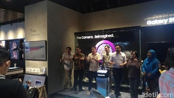 Peserta yang hadir di acara Ngopi iNet dibagi menjadi beberapa tim untuk mendapatkan unit smartphone Galaxy S9+. Foto: detikINET/Moch Prima Fauzi