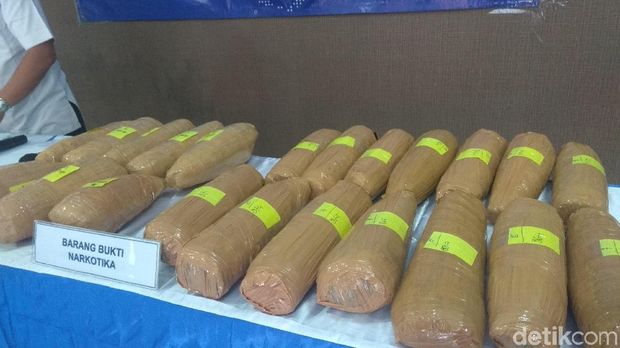 Ganja ini akan dikirim ke Lapas Kerobokan, Bali