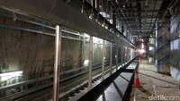 Pengerjaan stasiun ini ditargetkan kelar sekitar Juli 2018.