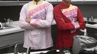 Gimana nih kalau Morgan sudah pakai baju chef? Mirip chef sungguhan ya? Foto: Instagram morganoey