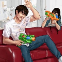 Tahu kepribadiaan Jungkook yang suka bercanda, para fans pasti menantikan bermain-main dengannya seperti ini saat kencan. Foto: DeviantArt/dlazaru