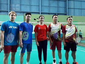Kevin/Marcus Tularkan Semangat ke Atlet-Atlet Muda di SKO Ragunan