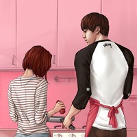 Punya wajah tampan, pasti banyak penggemar yang ingin jadi pacar Jin BTS. Untuk kamu yang suka memasak pun bisa berharap lebih. Pemilik nama asli Kim Seok Jin ini dikenal hobi memasak dan mengharap punya pacar yang juga bisa memasak. Foto: DeviantArt/dlazaru