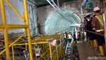 Penampakan Terowongan Stasiun Bawah Tanah Terdalam MRT Jakarta
