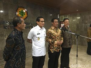 Bahas Pangan Bareng Mentan, Sandi: Kita Kawal Man to Man Marking