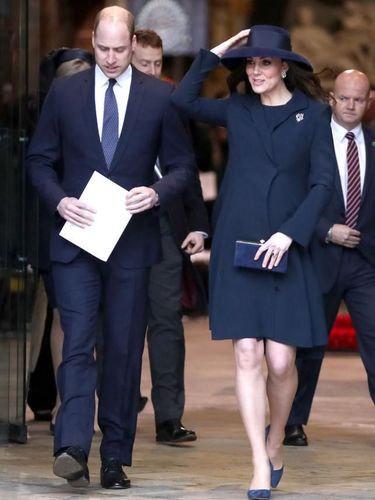 Pangeran William dan Kate Middleton yang tengah mengandung Pangeran Louis. (Foto: Getty Images)