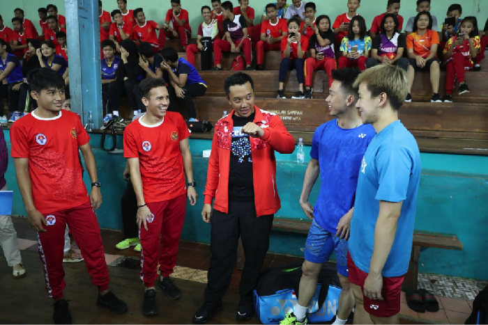 Semangati Atlet Ragunan, Menpora Ajak Egy Maulana hingga Marcus/Kevin