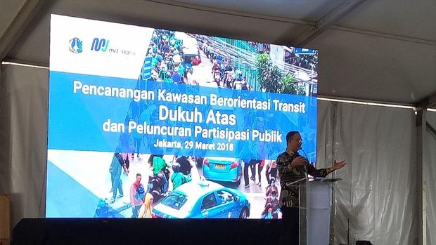 Anies Resmikan Pembangunan 'Rusun Nempel Stasiun' di Dukuh Atas