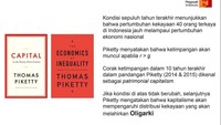 Corak ketimpangan dalam pandangan Piketty dikenal sebagai patrimonial capitalism. (Foto: Ini Hasil Riset Megawati Institute yang Dikutip PAN)