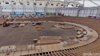 Rincian capaian yang sudah mencapai angka 90 persen itu antara lain pemasangan lintasan sepeda, tes alat mekanik elektronik, finishing arsitektur, dan lanskapnya.