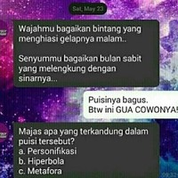 Salah gombal karena ternyata yang membalas adalah kekasihnya Foto: Istimewa