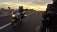 Hamzah memang menyukai motor gede (moge). Ia kerap touring ke berbagai negara, termasuk Eropa. Foto-fotonya diupload di Instagramnya.