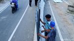 Lokasi Longsor Puncak Pass Ditutup Seng