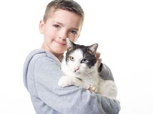 Foto: Kisah Haru Persahabatan Bocah dan Kucing Sama-sama Sumbing