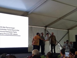 Anies Resmikan Pembangunan Rusun Nempel Stasiun di Dukuh Atas