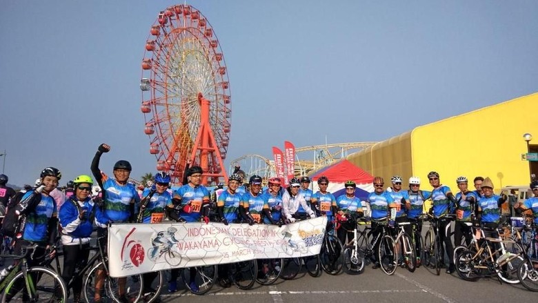 Foto: Pesepeda Indonesia di Wakayama Cycling Fiesta (dok Istimewa) Foto: Pesepeda Indonesia di Wakayama Cycling Fiesta (dok Istimewa)