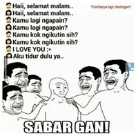 Ceritanya tengah chattingan dan berharap si dia akan membalas pesan I love you juga  Foto: Istimewa