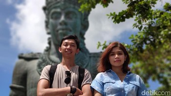 Saat menjajal foto portrait dengan dua objek. Foto: Adi Fida Rahman/detikINET