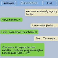 Jika semuanya itu kamu berikan padaku, lalu apa yang akan kau berikan pada Allah? Foto: Istimewa