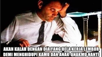 Hai kalian wanita jika pria mu bekerja tolong disemangati ya jangan diambekin. (Foto: Internet)