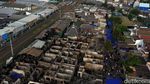 Foto: Dramatis Kebakaran Taman Kota Dilihat dari Udara