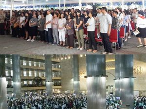 Foto: Harmonisnya Ibadah di Katedral dan Istiqlal