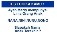 Ayah Marry mempunyai lima orang anak, Nana, Nini, Nunu, Nono, siapakah nama anak terakhir? Hayo siapa, bisa jawab? Foto: Instagram