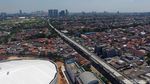 Mantap! Begini Potret LRT Jakarta Terkini dari Udara