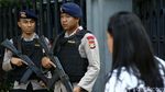 155 Aparat Gabungan Amankan Gereja Katedral