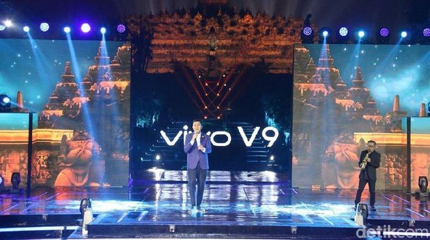 Tulus saat ikut memperkenalkan Vivo V9 (detikINET/Ambarwati)