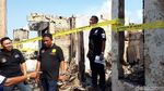 Foto: Lokasi Kebakaran di Taman Kota Digaris Polisi