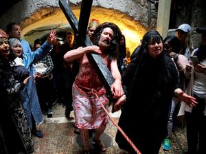 Prosesi Jalan Salib di Yerusalem Awali Perayaan Hari Paskah