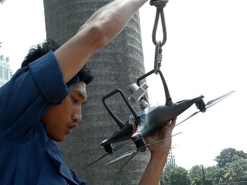 Drone berhasil dievakuasi