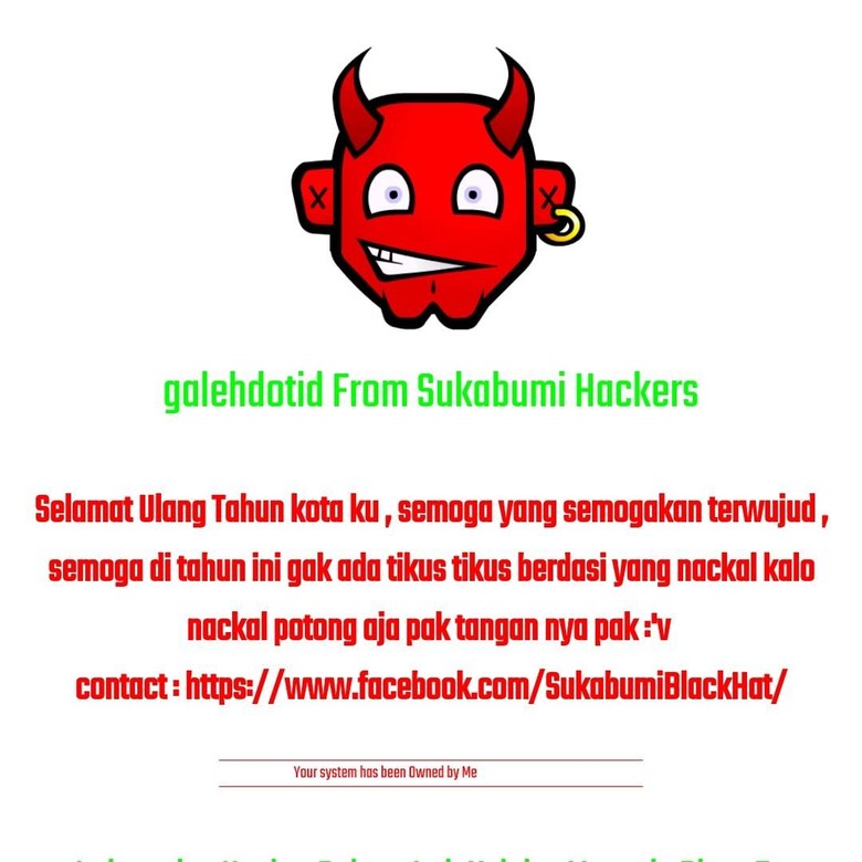 Kena Hack, Tikus Berdasi Tampil di Website PN Sukabumi Kena Hack, Tikus Berdasi Tampil di Website PN Sukabumi