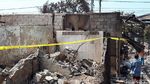 Foto: Lokasi Kebakaran di Taman Kota Digaris Polisi