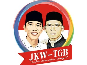 Poster Duet Jokowi-TGB Beredar, PD Senang