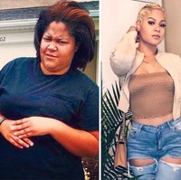 Wanita ini melakukan makeover pada gaya rambut, makeup, serta bentuk tubuh yang membuatnya sekarang terlihat fierce. Foto: Twitter/Instagram
