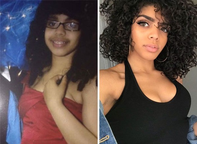 Wanita ini tumbuh menjadi sosok yang percaya diri dan seksi saat sudah dewasa. Foto: Twitter/Instagram
