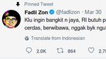 Polemik Cuitan Fadli Zon soal Putin yang Nggak Planga-plongo