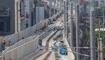 1.300 Pekerja MRT Kebut Pemasangan Rel dan Stasiun Siang Malam