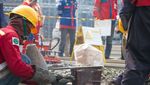 1.300 Pekerja MRT Kebut Pemasangan Rel dan Stasiun Siang Malam