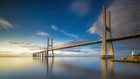 The Vasco da Gama Bridge, menjadi salah satu jembatan terpanjang di dunia, dan nomor satu di Eropa dengan panjang 17 ribu meter. Istimewa/telegraph.co.uk.