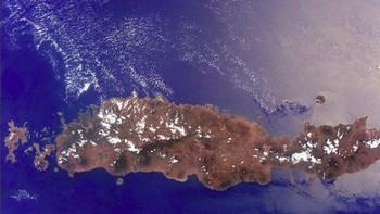 Tak hanya NASA, astronot asal Jepang Kimiya Yui juga terpukau dengan Indonesia. Ia memfoto Nusa Tenggara Timur saat bertugas di ISS. Foto: Astronot Jepang Kimiya Yui